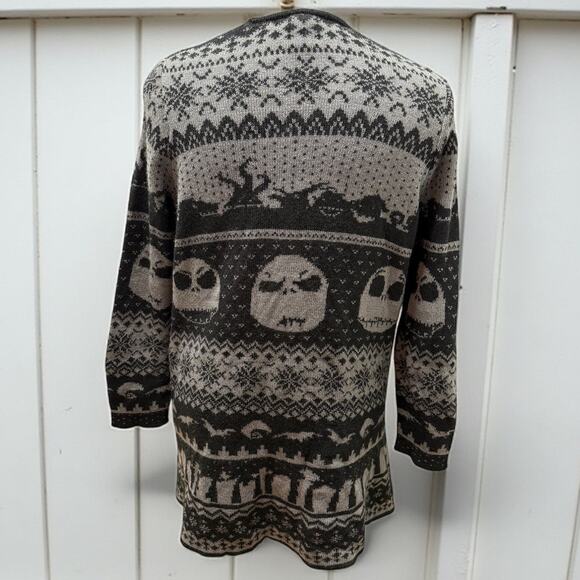 Torrid 3 (3X) Disney Nightmare Christmas Jack Fair Isle Open Cardigan Sweater - Picture 5 of 8